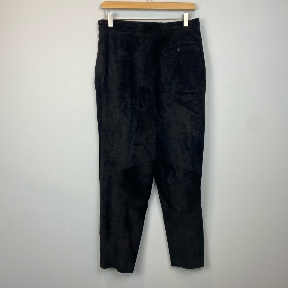 Danier • vintage black suede tapered trousers - Picture 3 of 11